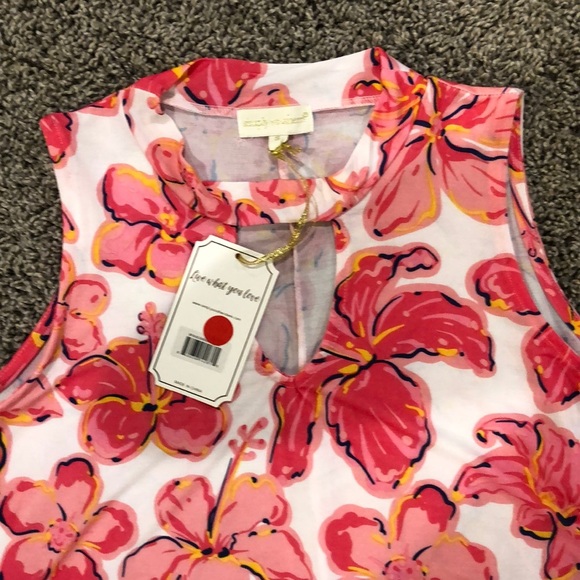 NWT Simply Southern Sarasota sleeveless tassel dress - Picture 2 of 4